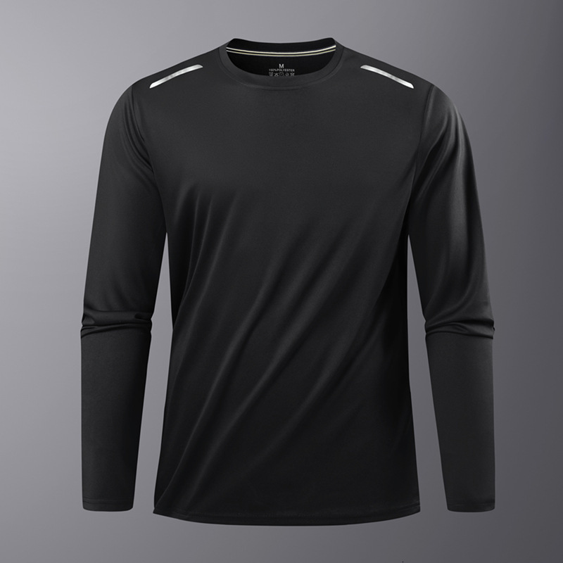 Breathable, moisture-wicking Outdoor Sports Long Sleeve Sweatshirt Round Neck Long T-Shirt