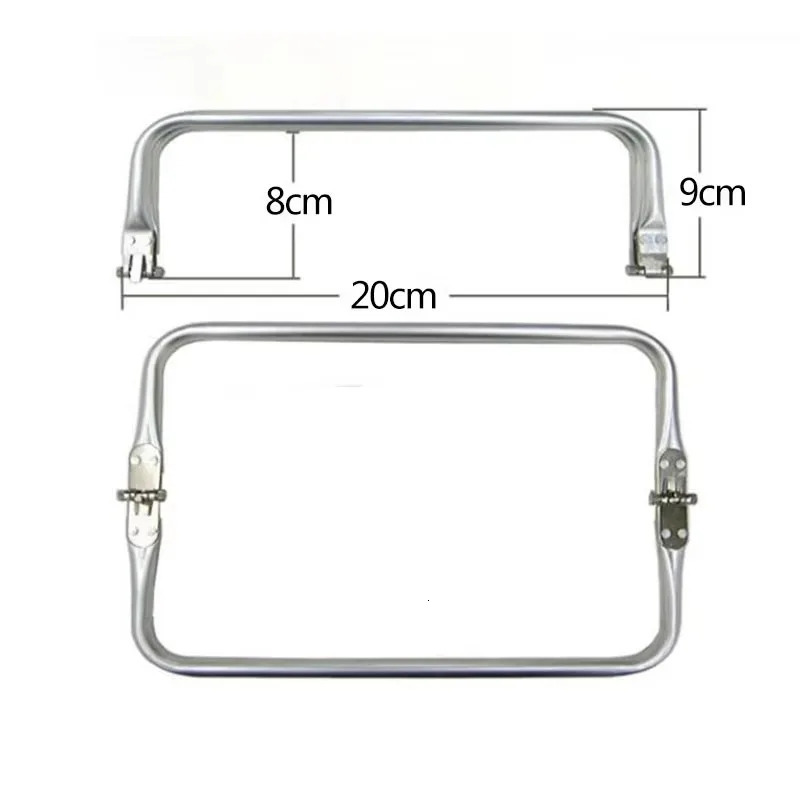 10PCS 2030cm Silver Metal Frame For Purse Doctor Aluminium Tube Handle bag Accessories Clutch Parts 251027