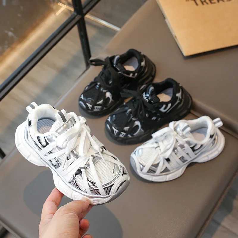 s Shoes for Boy School Black Beige Versatile Sports Shoes for Girls Fashion Causal Patchwork Children Mesh Chunky Sneakers S251027