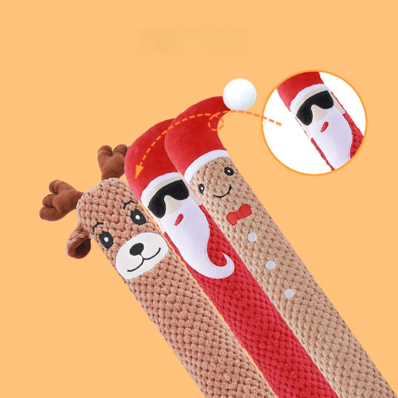 Luxury New dog toy, long-shaped Christmas style plush toy, dog chewing toy pet toy