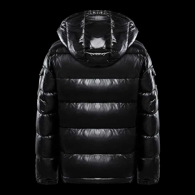 Men s Jackets Short Winter Hooded Couple Thickened WarmKping ColdProof Long Slve Cardigan Jacket New Glossy Down Coats C251027