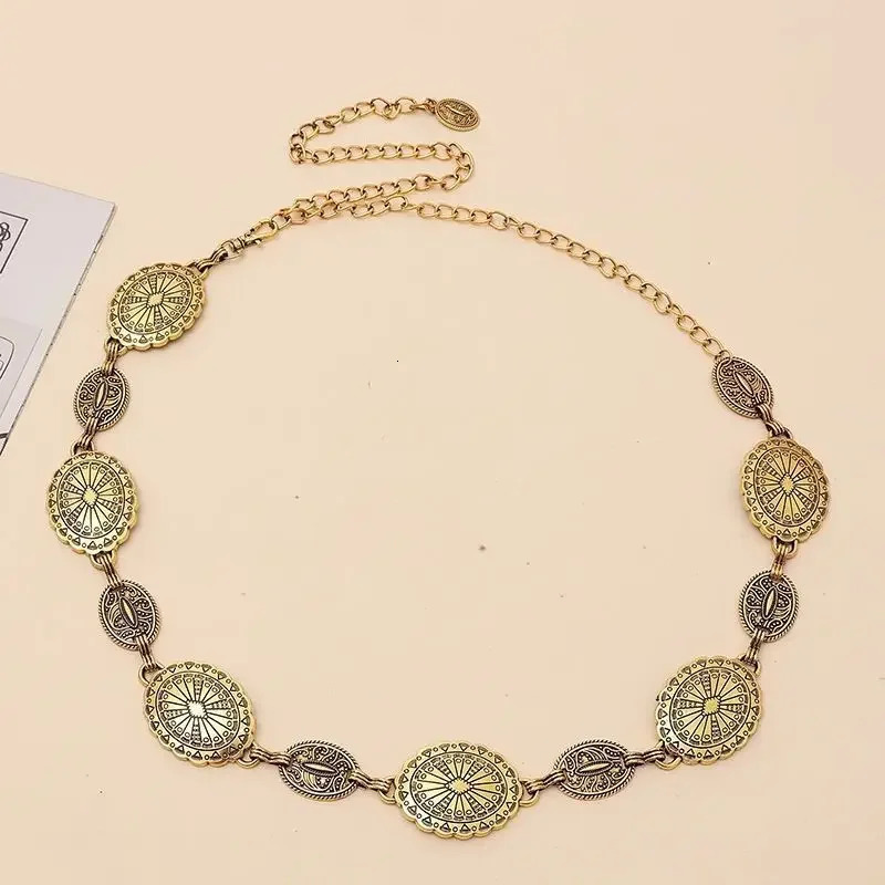 Versatile Retro Matching Belt for Women Item Niche Decorative Waist Chain Dress Jeans Chain Belt 251024