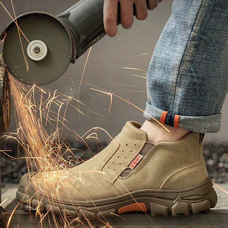 Waterproof Work Boots Safety Composite Toe Shoes Men Antismash Antipuncture Safety Shoes Antiscald Welding Shoes Protective 251023