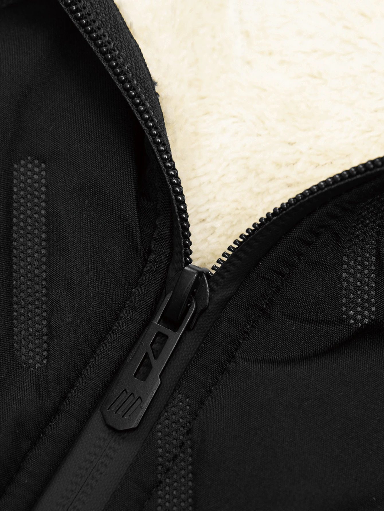 Mens winter fleece sleeveless hoodie vest Waterproof mens vest jacket with stand collar Thickened warm coat 251024