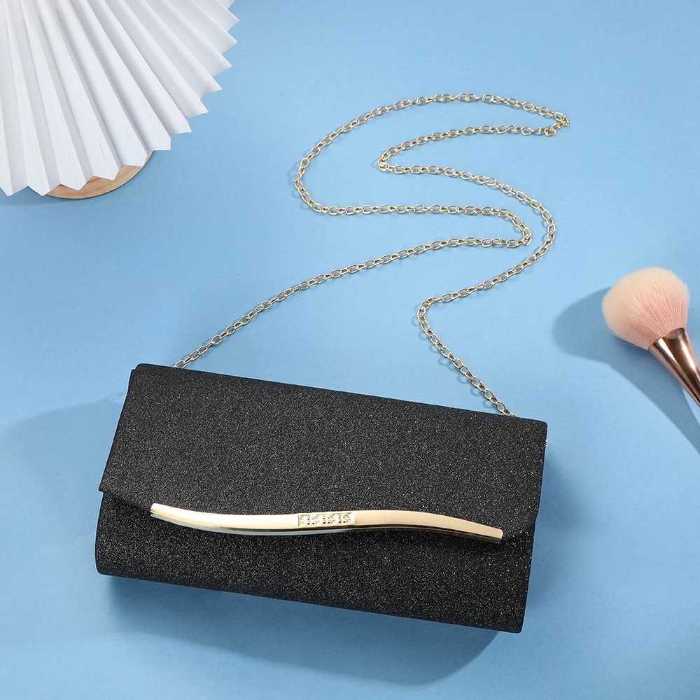 Ladies light dress bag evening clutch bag party evening dress bag metal chain crossbody bag H251027