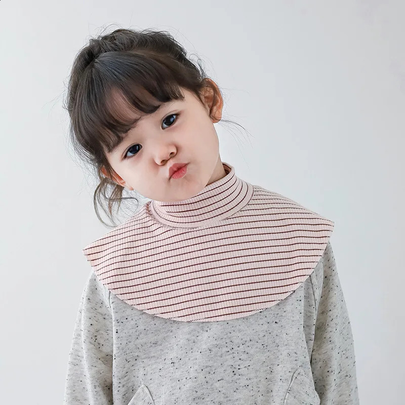 Toddlers Convertible Collar Neck Warmer Autumn Soft Cotton Windproof Fleece Lined Scarf INS Sporty Fashion Unisex Baby Scarf 251027