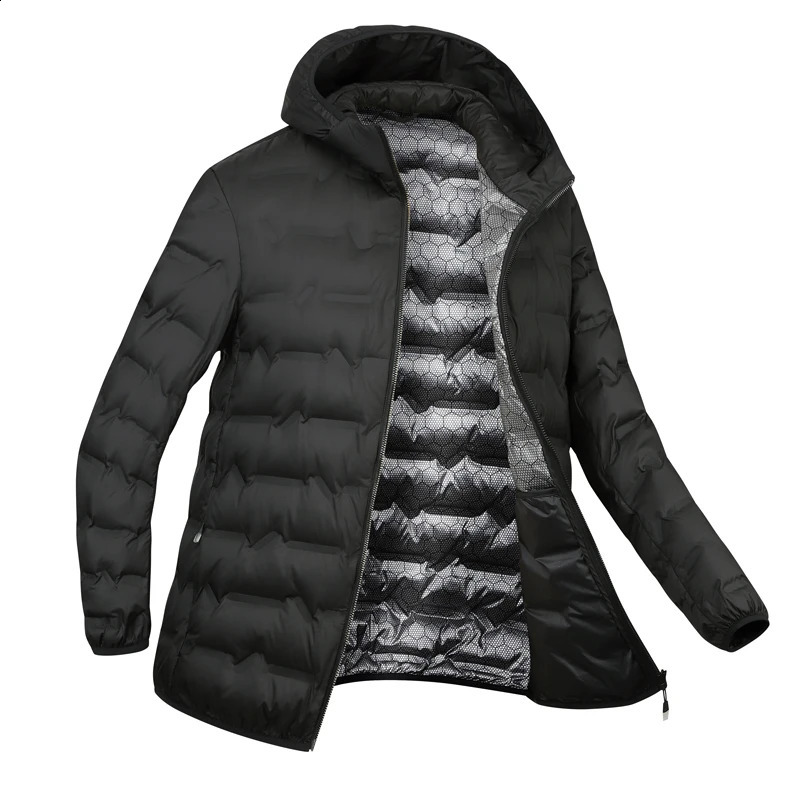 LNGXO Winter Warm Down Jacket Men Hiking Camping Climbing Trekking Graphene Lining Coat Duck Down Lightweight Padding Jackets 251027