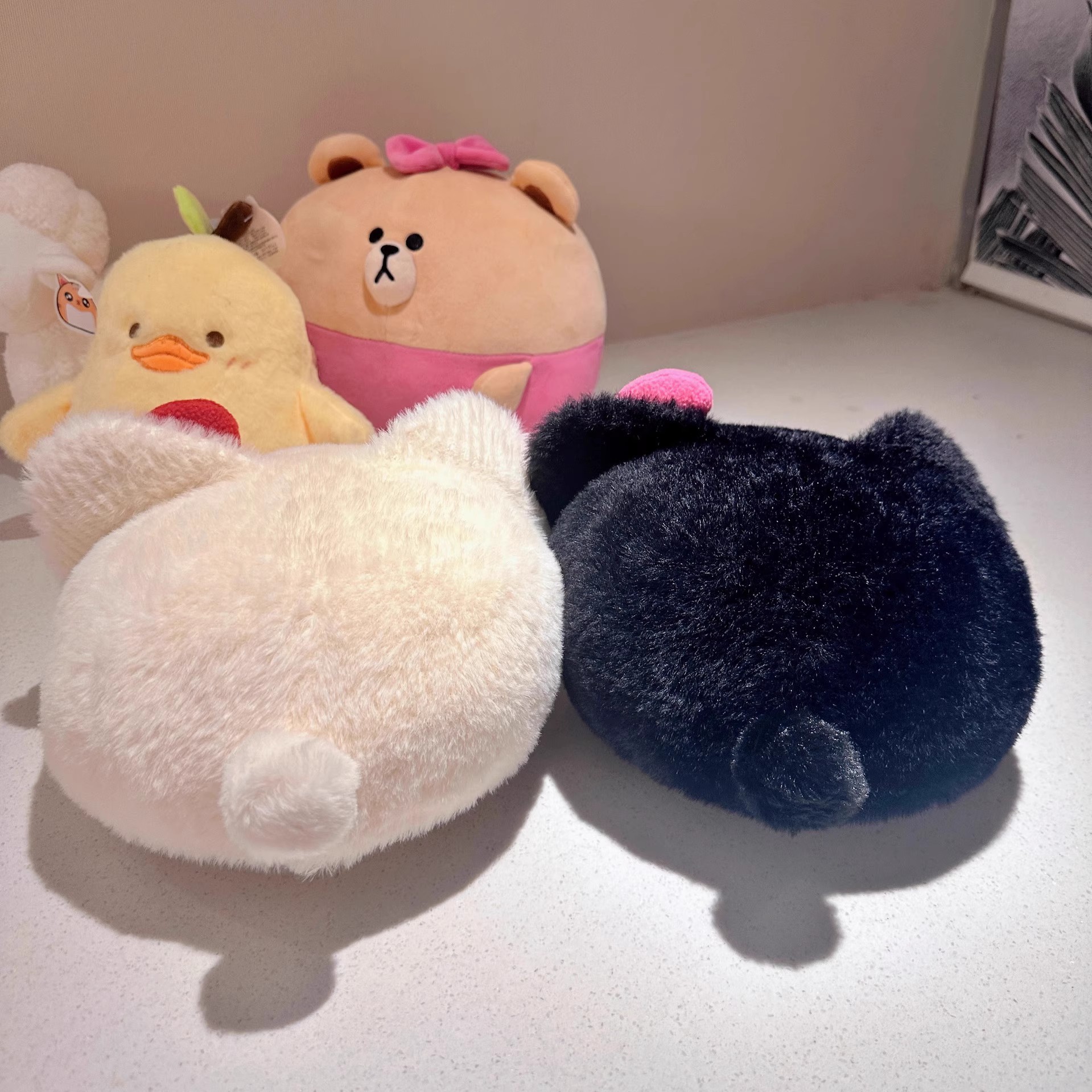 Hello Kitty Plush Hat Women Girls Cute Sweet Autumn Winter Warm Beret Caps HelloKitty Little Painter Hats Sanrio Hat