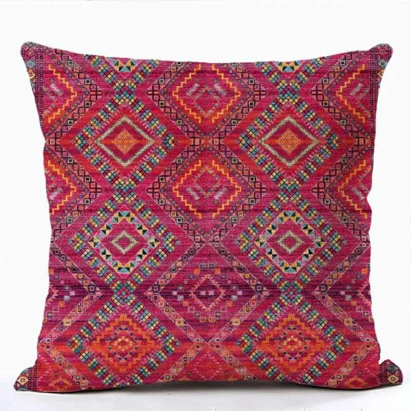 Pillow Case Geometric Home Decor Moroccan Ethnic Bohemian Cushion Cover Office Sofa Cover Outdoor Camping Hug Cover C251028