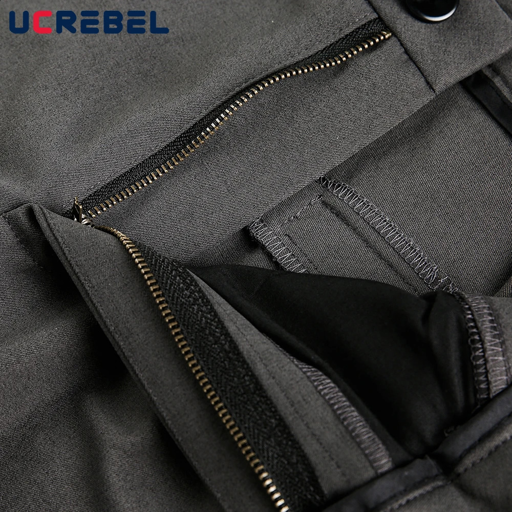 SolidColor Pleated Suit Pants Mens Autumn Retro High Street Loose Straight Wide Leg Casual Trousers Men 251027