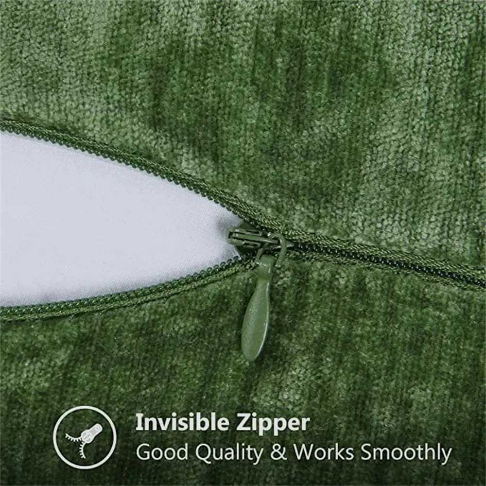 Pillow Case Blue Chenille Cushion Cover 45x45 Cover 30x50cm Sofa Decorative Throw Case Soft Luxury For Living Room Sofa Decor C251028