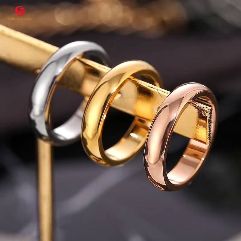 Fine Jewelry Classic14k 18k White Yellow Rose Gold Wedding Engagement Rings Couple Band