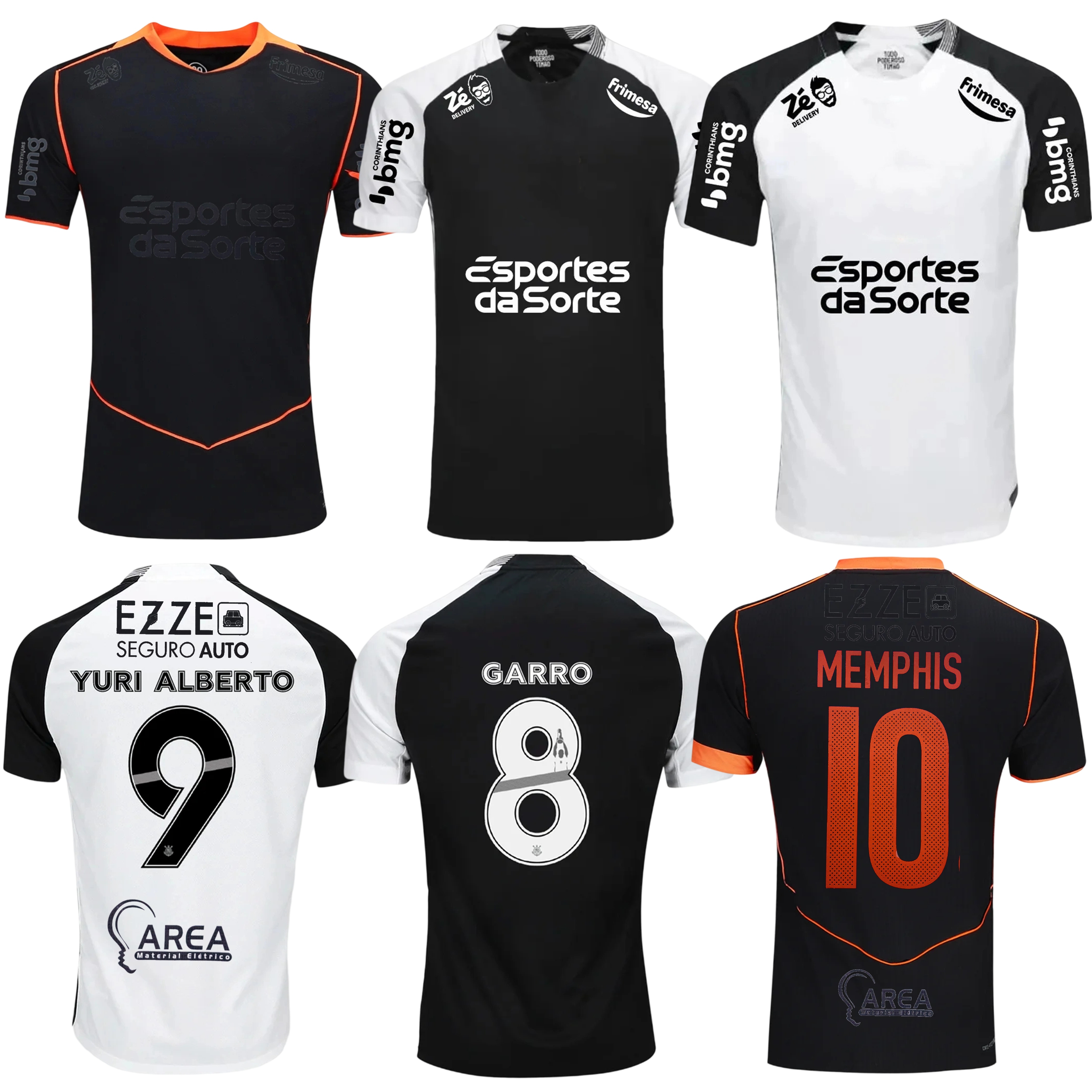 2025 2026 Corinthian Soccer Jerseys home Away Memphis Yuri Alberto PAULINHO 25 26 camisetas de foot Garro Club football shirt Third