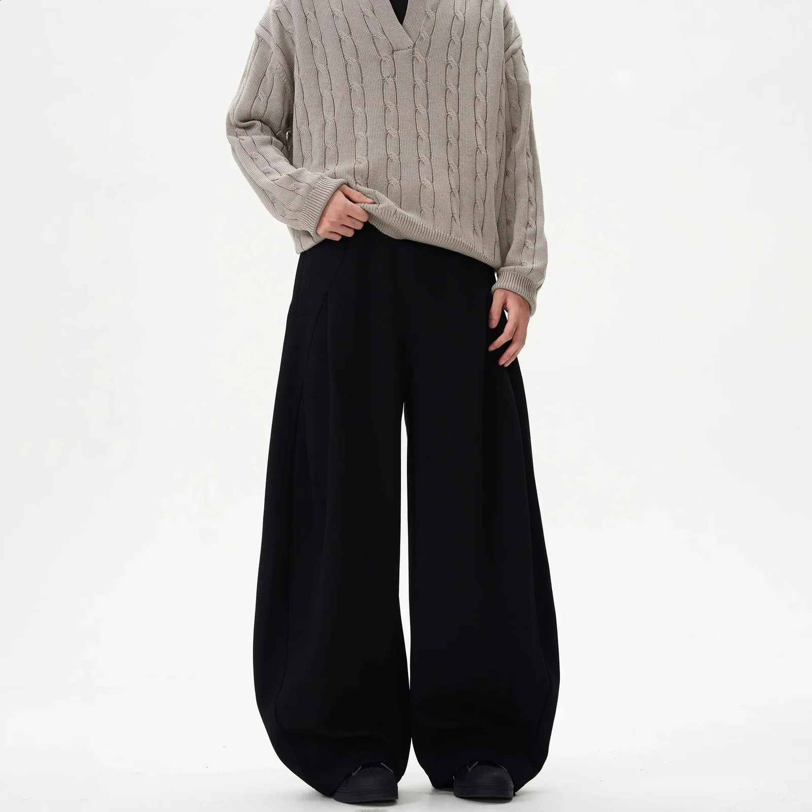 American Deconstructed Design Loose Leg Casual Pants Men Spring Autumn Sports Sweatpants Trendy Brand Versatile Long 251027