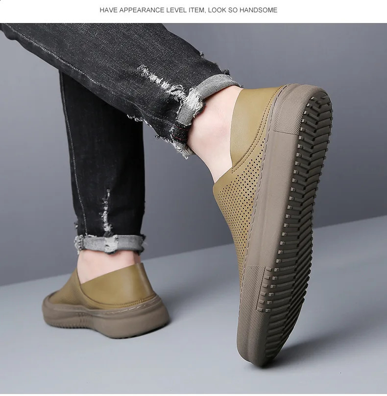 Slip On Leather Casual Shoes Men Loafers Spring Summer Mocasines Hombre Loafer Men Leather Casual Shoes Men Sneakers Autumn 251023