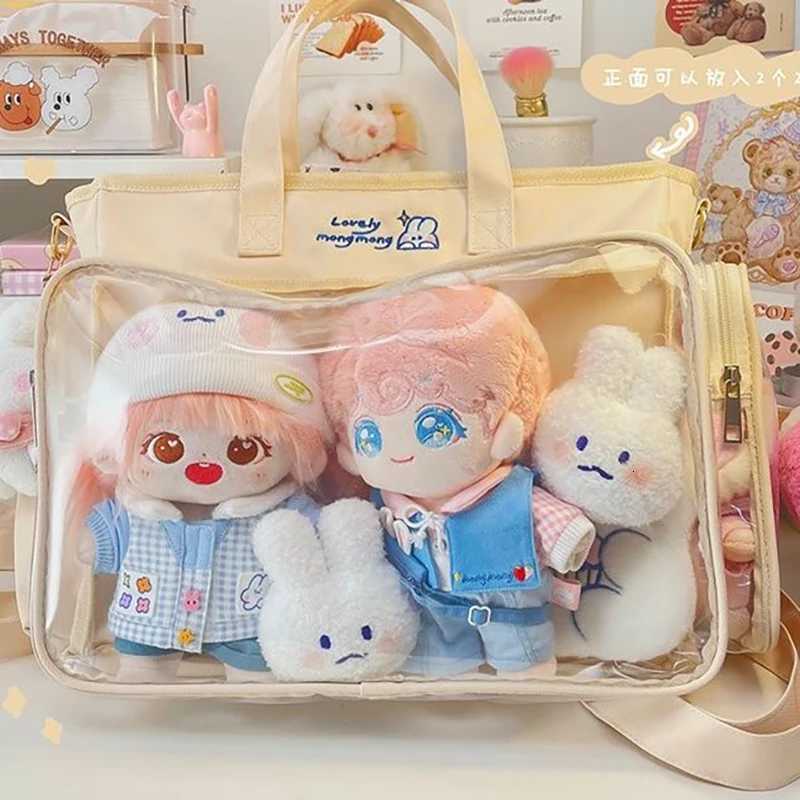Transparent bag ita bag bolsos cruzados Japanese Cute Big Bag Female Bag New Student Shoulder Cross Body Hand Bag tote bagW251028