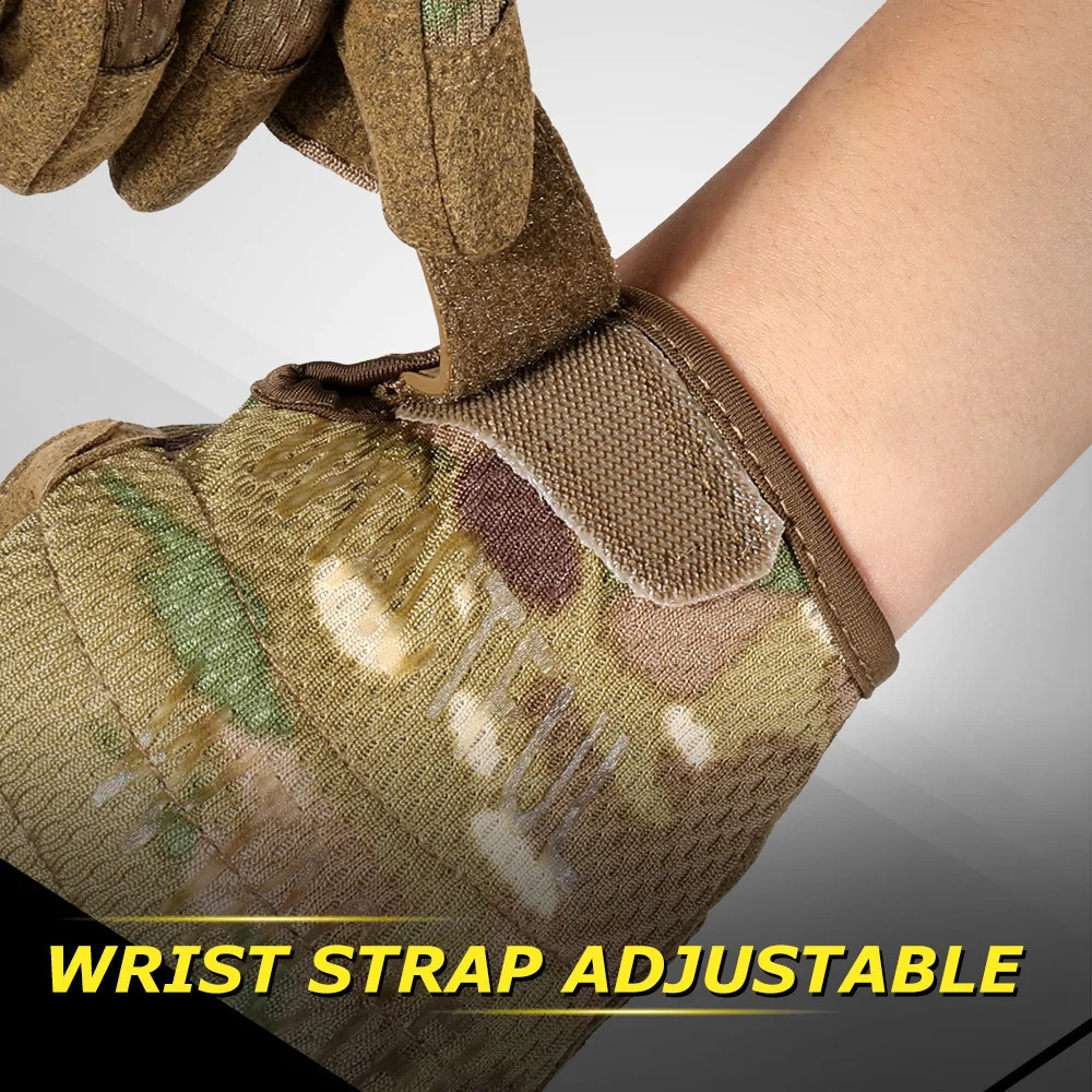 TouchScreen Tactical Gloves Camouflage Paintball Shooting Airsoft Combat Hunting Shockproof Full Finger Glove Bicycle Men Women 251027