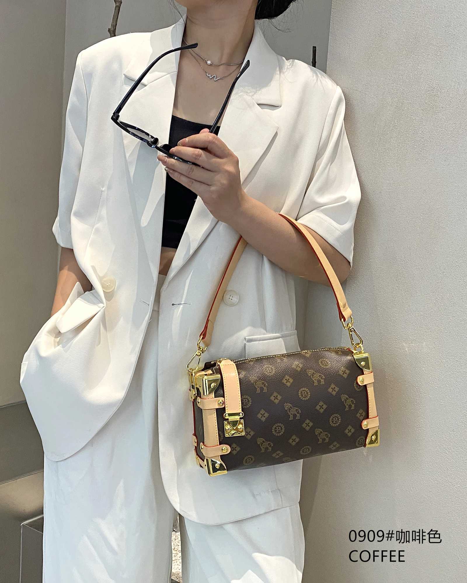 2025 Coffee Brown Crossbody Bag for Women Strap Shoulder Purse Stylish Underarm Handbag Lightweight Small Casual ST251028