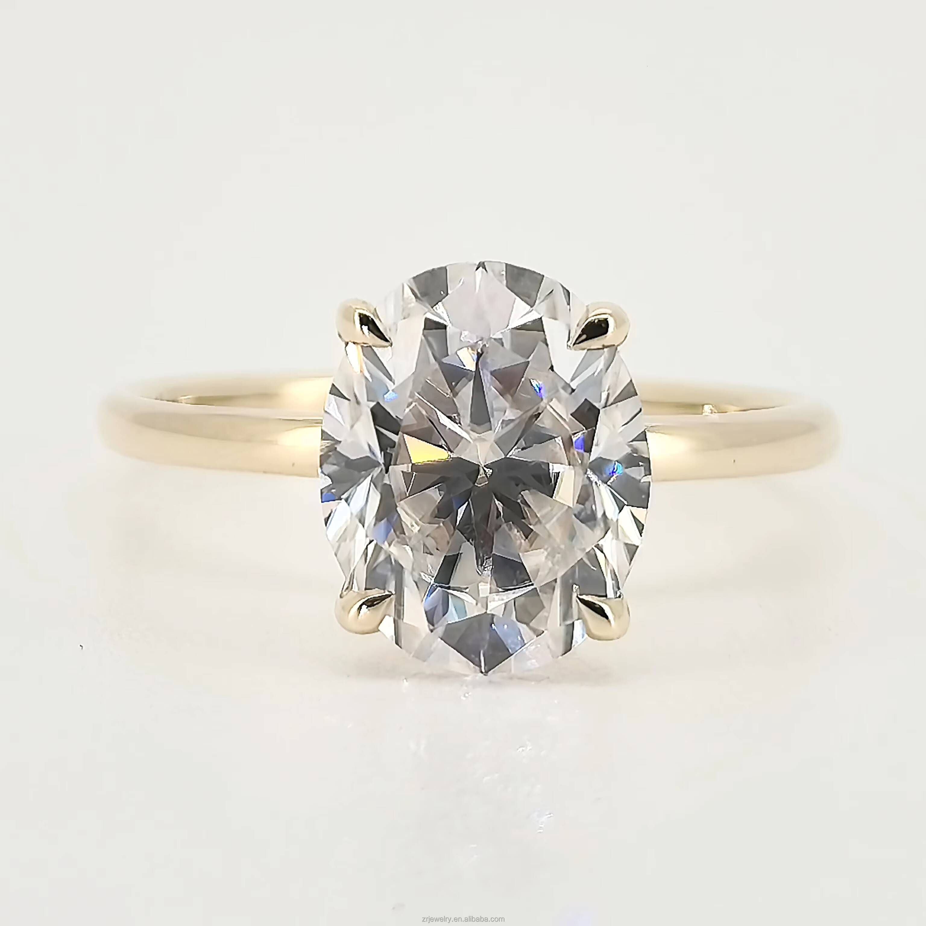 Classic 2ct Diamond Synthetic Engagement Ring Igi Certified Diamond Synthetic Pave Cvd Lab Grown Diamond