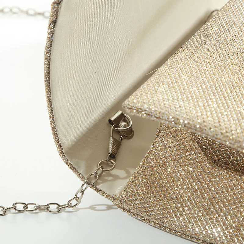 Textured Wavy Frame Clutch Handbag One Shoulder Slung Manual Hot Drilling Process Evening Bag H2510271
