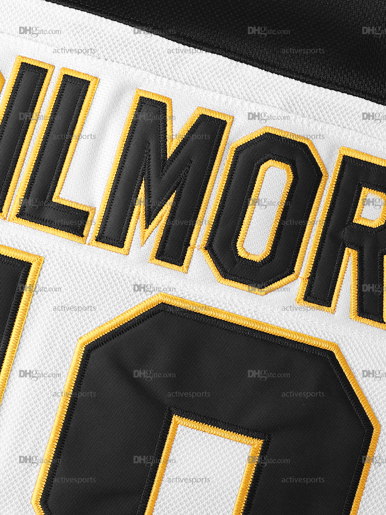 IN STOCK Mens 18 Happy Gilmore Black Adam Sandler 1996 Movie Hockey Jersey Double Stitched Name and Number