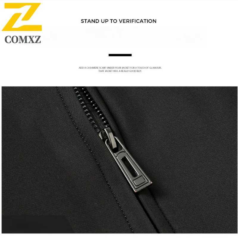 Brand Mens Jacket Autumn 2025 Business Casual Waterproof Lapel Collar Jackets Men Fashion Clothing Solid Color Windproof Coat J251028