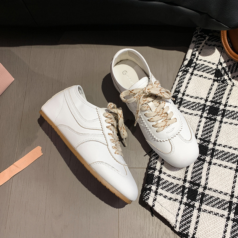 2025 Invisible inner height increase 5 cm French lace-up single shoes retro low-top casual marathon German training shoes Forrest Gump shoes