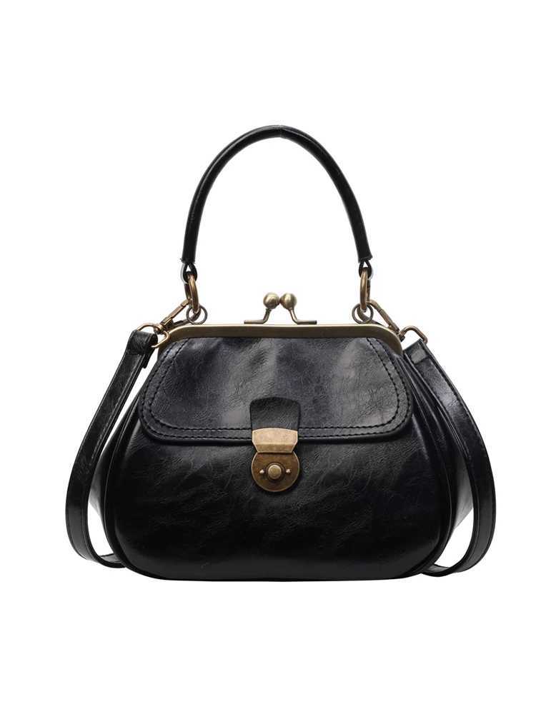 Womens New High Quality Texture Crossbody Bag Autumn Winter Retro Versatile Single Shoulder Fashion Trend PU Solid HandbagT251028