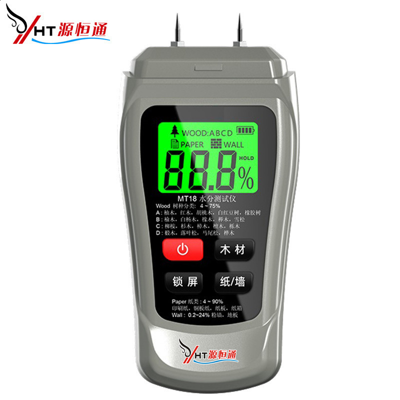 PROSTER Pinless Handheld Moisture Meter Mold Detector Wood Moisturer Meter For Indoor Outdoor Walls Firewood Concrete Tool Kit 240528