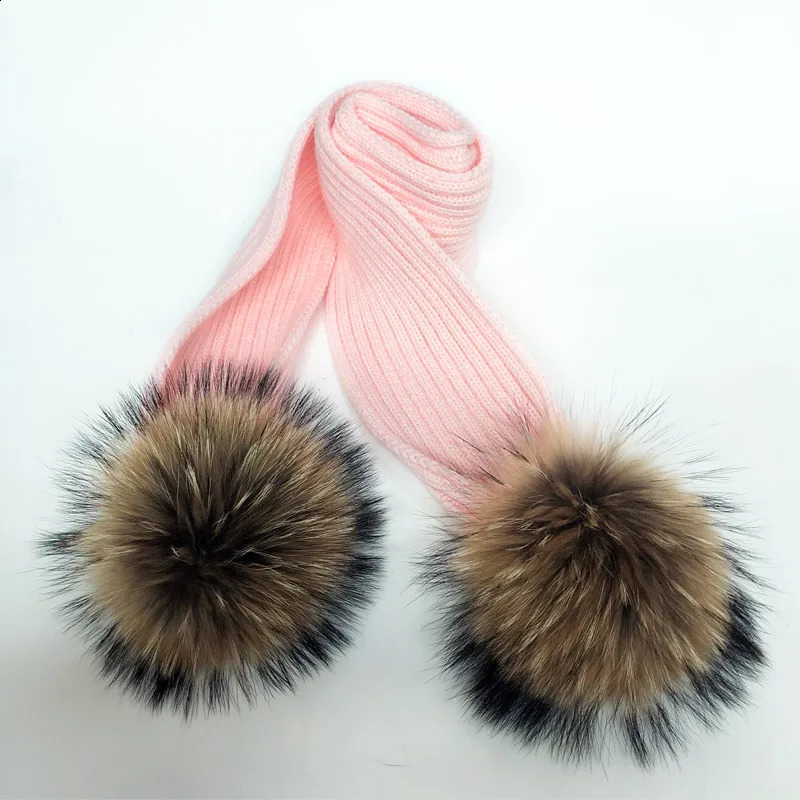 Women Winter Scarf fur pompom Scarves Thick Warm Headband Lady shawls Wraps Blanket Female hat scarf set 251023