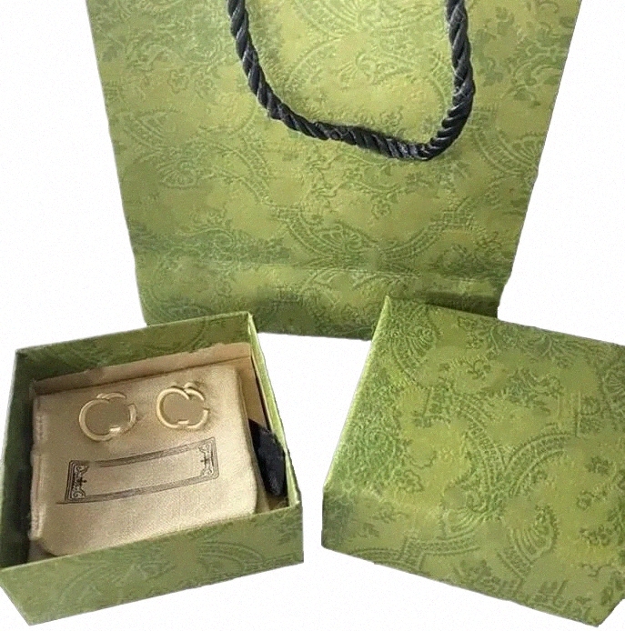 buyers' PicksDesigner 14K Gold Stud Earrings Designer For Women Hoop Earrings Stud Letter Earrings Jewelry With Box Set Valentine Day Gift Engagement P6pW#