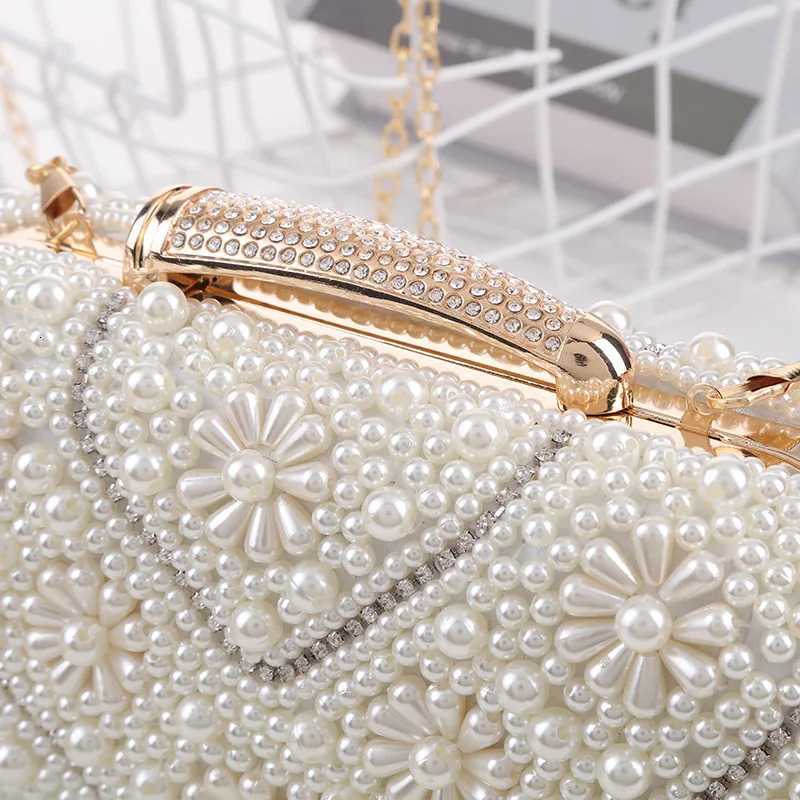 Pearl evening bag for socialite rhinestone embellishments clutch bag handbag cheongsam evening bag banquet bag dress bag H251027