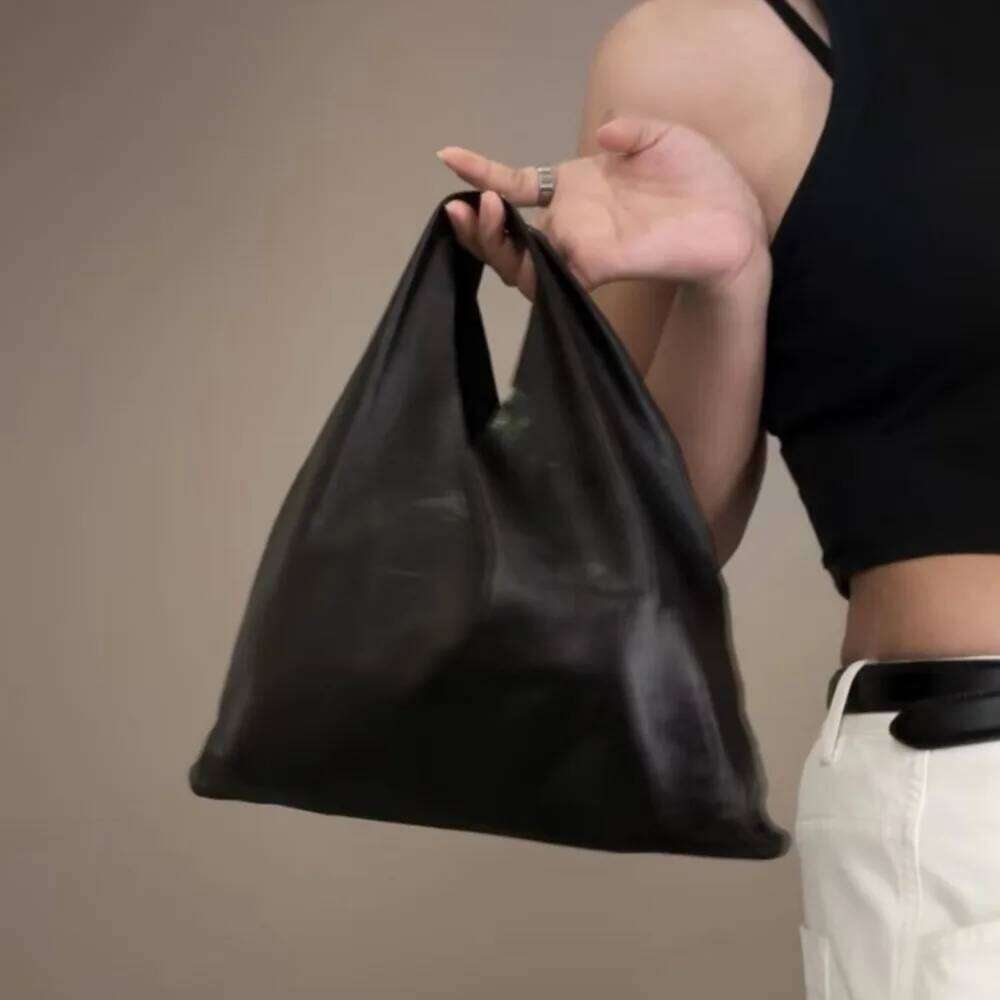 Designer Bags Minimalist Casual Lazy Niche Design Premium First Layer Sheepskin Triangle Hand Carry Handbag Women's Shoulder Underarm Bag Hot Sel