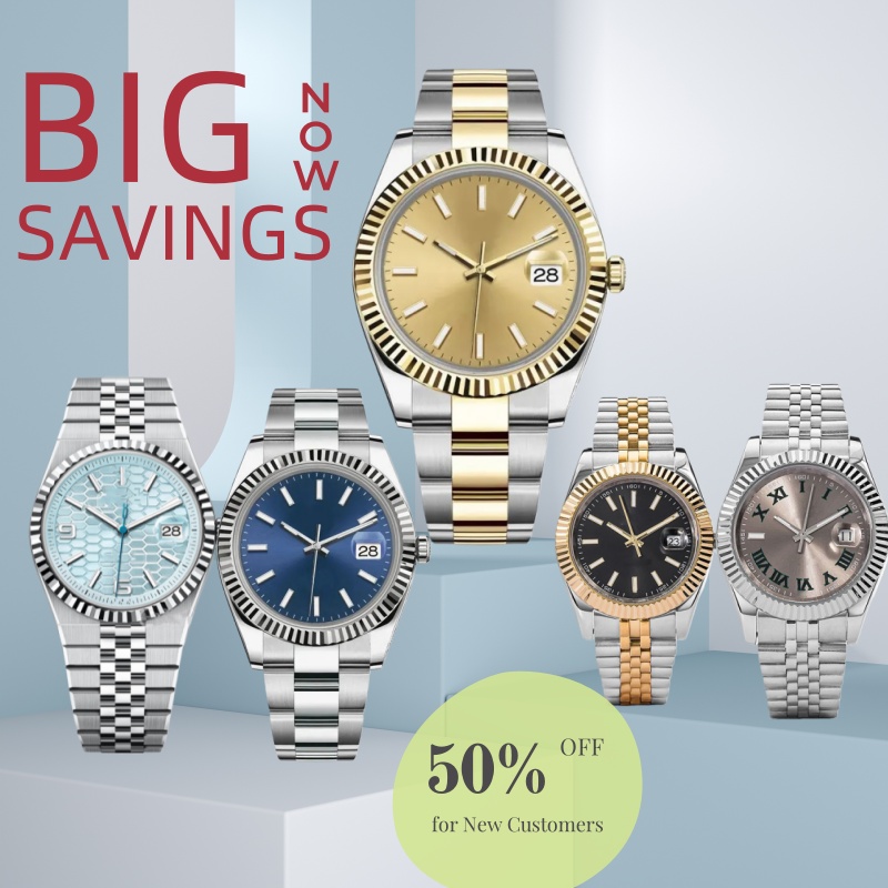 watch orologio Automatic Mechanical Watches Men Big Magnifier 41mm/36mm Stainless steel Sapphire Mens Watches Male Wristwatches Luminous