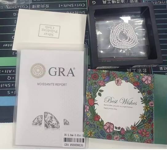 Luxury Mens Womens Hip Hop Tennis Chain Bracelet Iced Fine Jewelry 2MM65MM S925 Silver VVS Moissanite for Gifts Parties