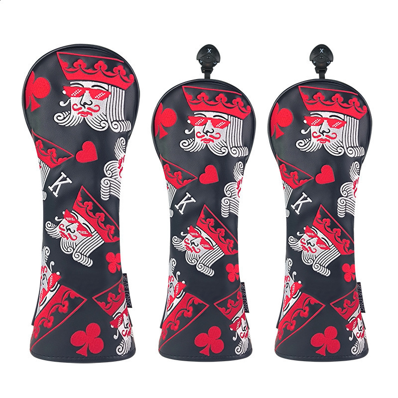 Golf Club Headcover for #1 Driver #3 #5 Fairway Wood Head Camouflage Pattern 4Pcs/Set Grey 220613