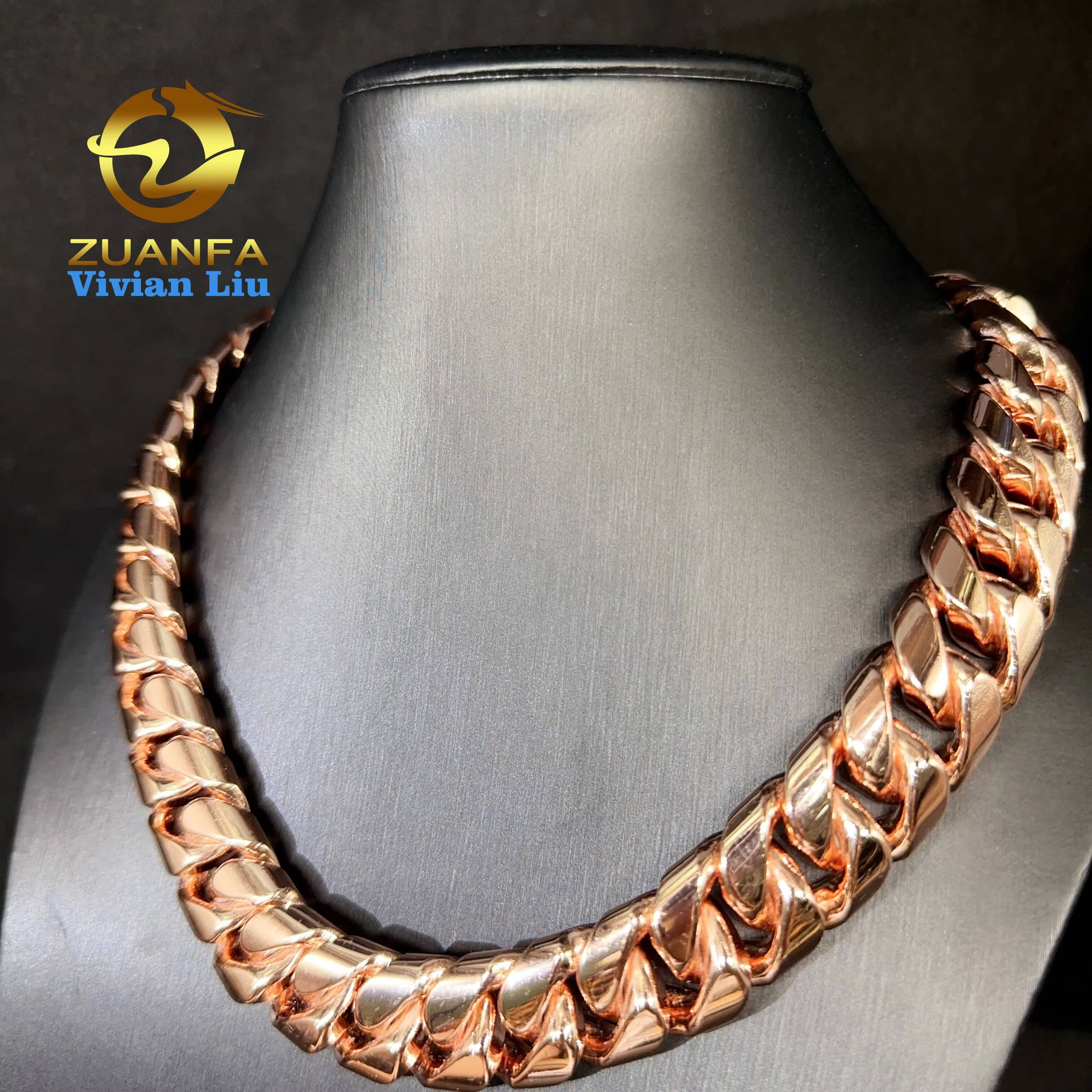 Cuban Chain Necklace Custom Vvs Moissanite Clasp Iced Out Jewelry Bracelet Men Hip Hop Plain Silver 999 Cuban Link Chain