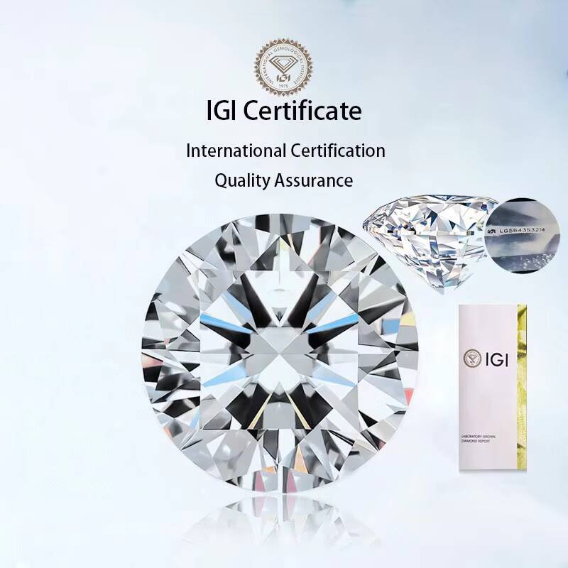 IGI Certified CVD Lab Grown Diamond Wedding Engagement Ring 14K 18K Solid Gold E VS1 Two Carats Elongated Cushion Diamond Ring