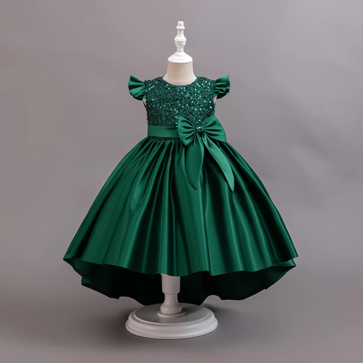 Girl Black Gown Girls Fly Sleeveless Dress Children Wedding Evening Birthday Party Princess Dresses For Children Girls 251023