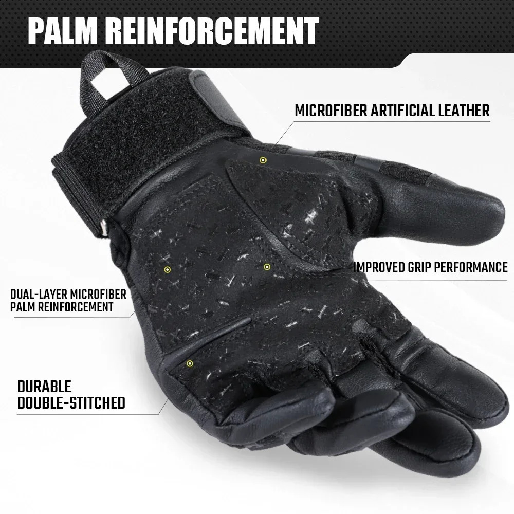 Tactical Gloves Touch Screen Hard Shell Outdoor Hunting Airsoft Combat Shooting Hiking Cycling Sports PU Leather Antiskid Gear 251027
