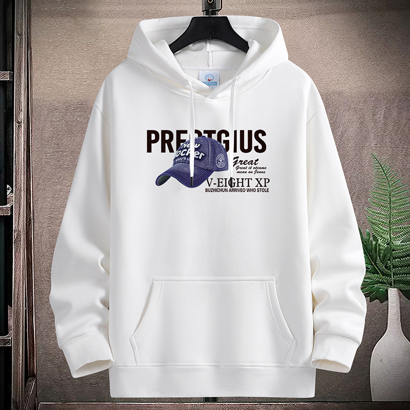 Autumn-Winter Thick Padded Pullover Hoodie for Teens Comfortable Loose Coat Design