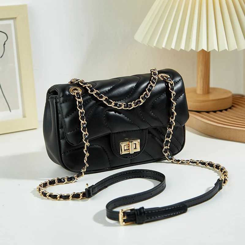2025 New with a HighEnd Trendy Square Bag Fashionable Chain Shoulder Bag Casual Simple Crossbody Bag forT251028