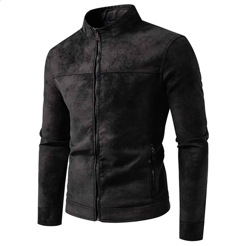 Spring and Autumn vintage leather jacket for men synthetic front fashionable motorcycle 251015