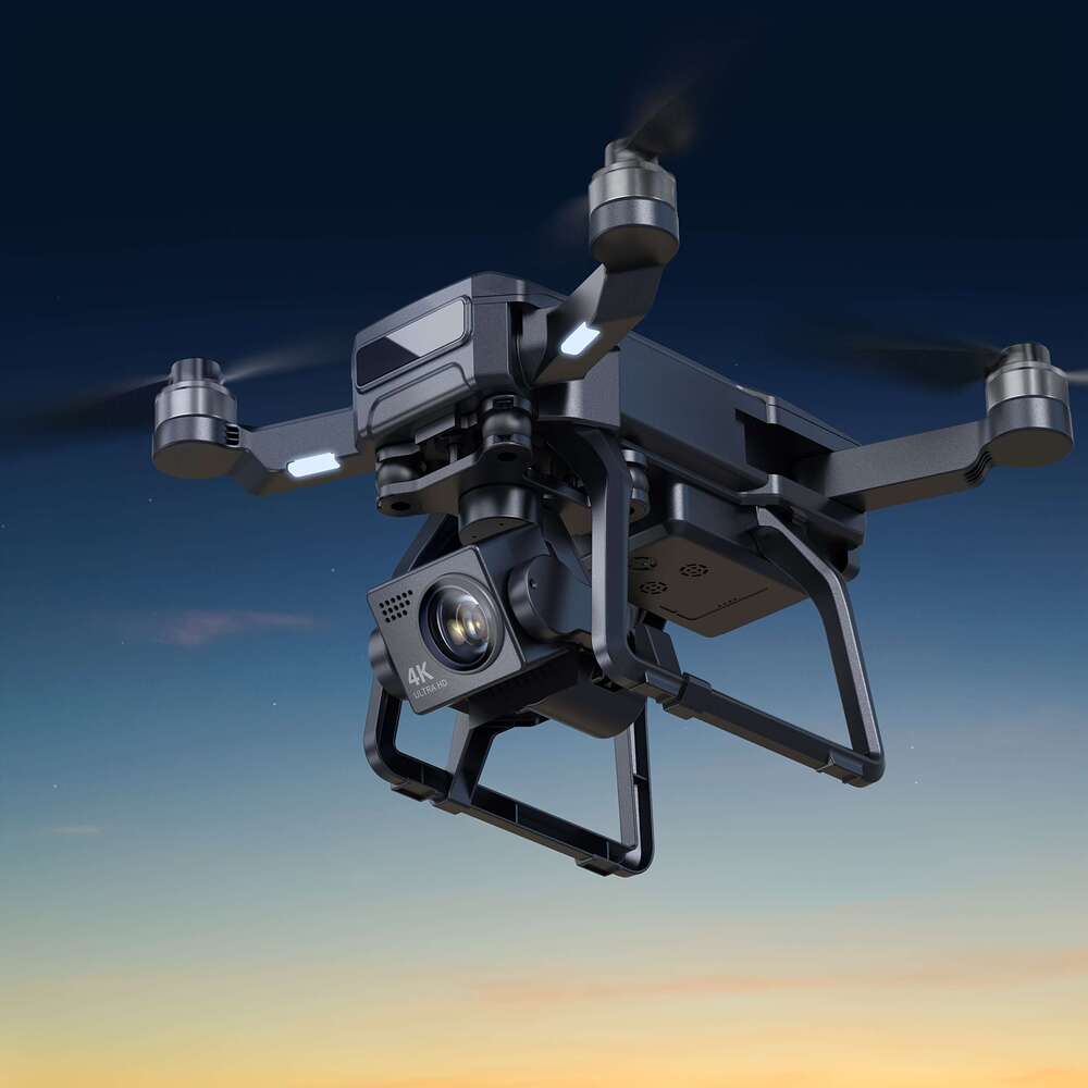 Bwine F7gb2 Drone 4K Professional, Three-Axis Gimbal, Six-Level Wind Resistance, 50 Minutes Flight Time, 9800Ft Transmission, GPS Tracking, Flying Aro