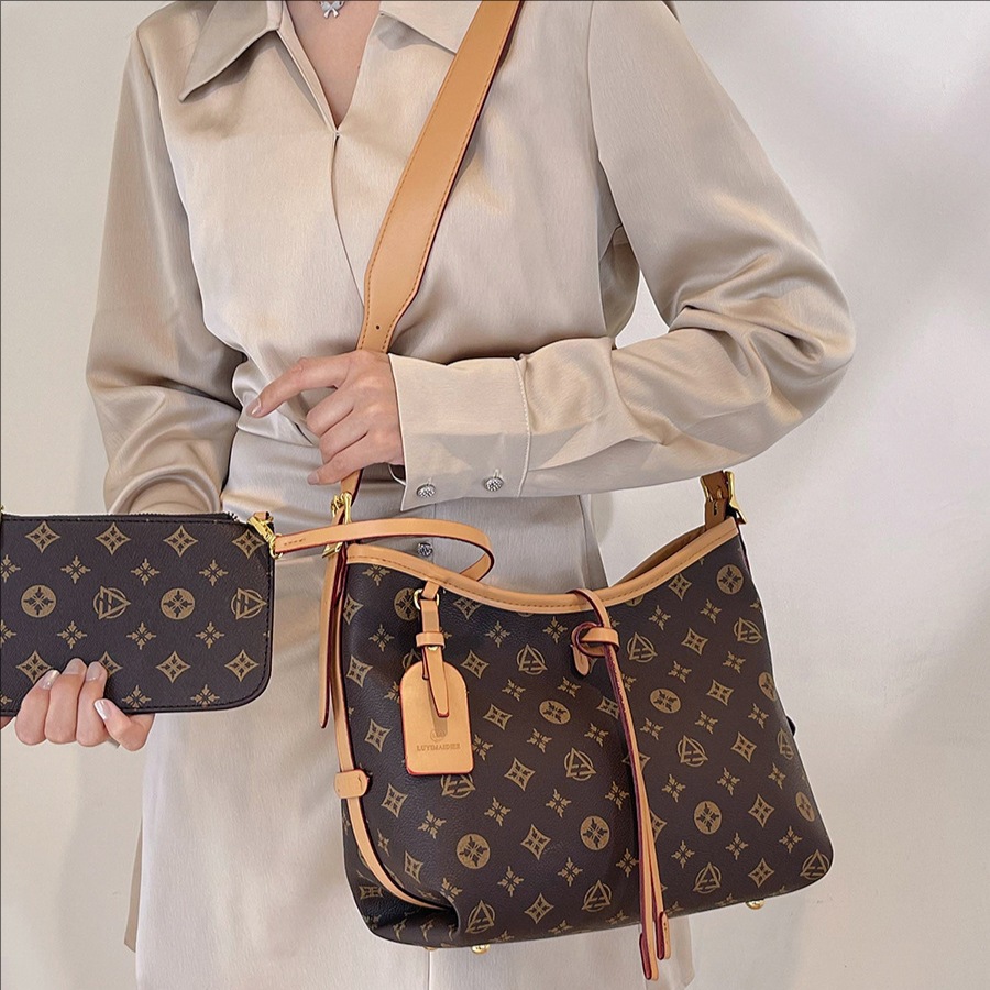 Luxury handbag, high-quality casual tote bag, versatile classic large-capacity retro women's shoulder bag, women's crossbody bag, high-quali