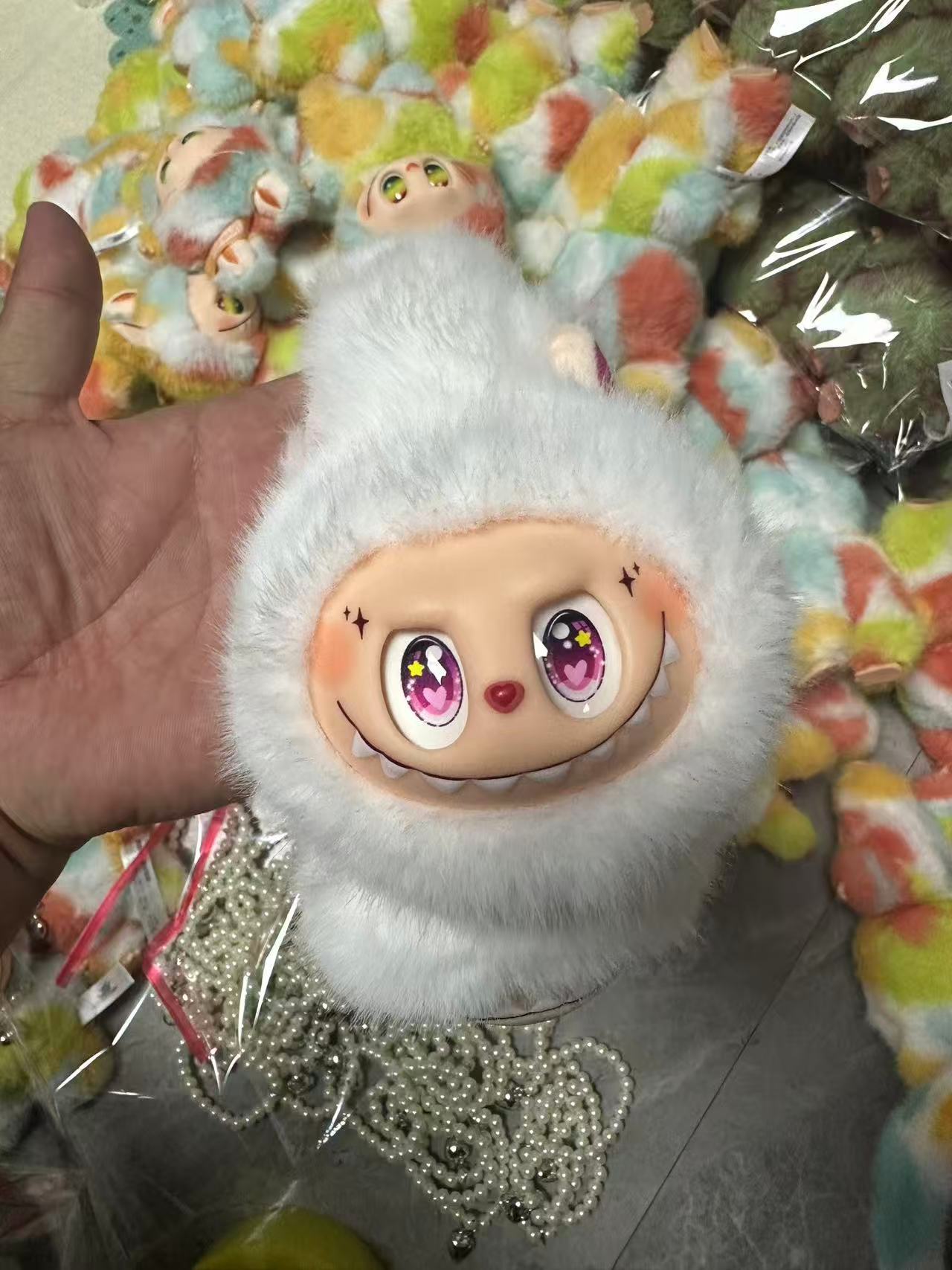 Kawaii Labubu Plush Earmuffs Ultra-Soft Monster Headband, Warm Winter Ear Protection, 10+ Candy Colors