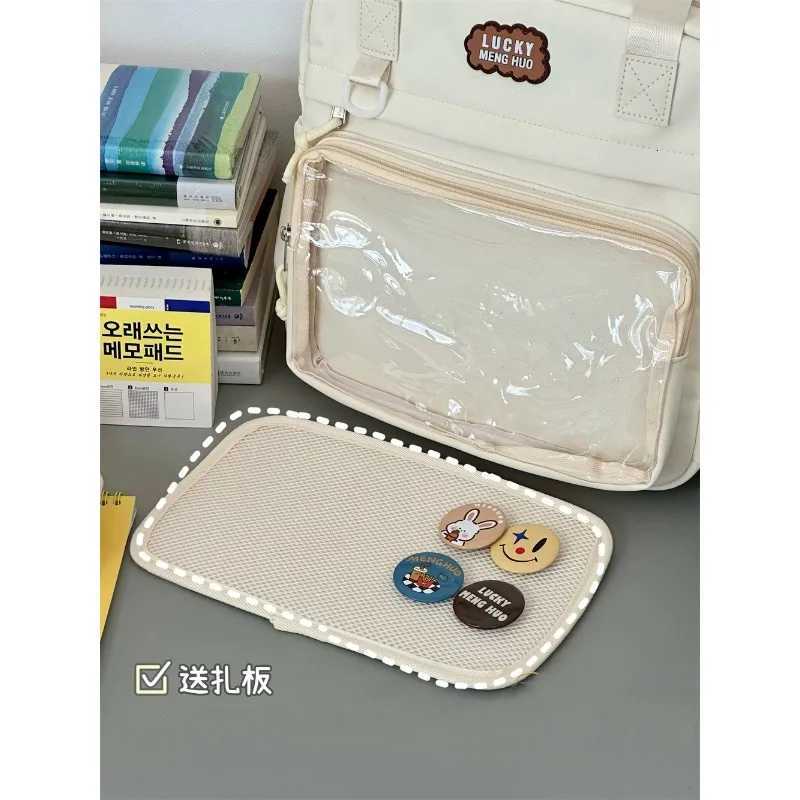 Ins College Style Girl Backpack Bag Large Capacity Cute Ita Bag Japanese Versatile Highvalue Single Shoulder Crossbody BagW251028