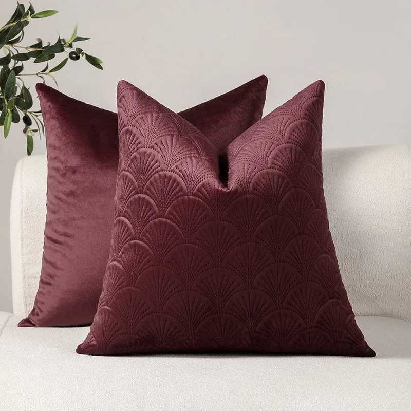 Pillow Case Solid Color Retro Quilted Cushion Cover Dutch Velvet Light Luxury case Modern Decorative Design s for Sofa 2025 C251028
