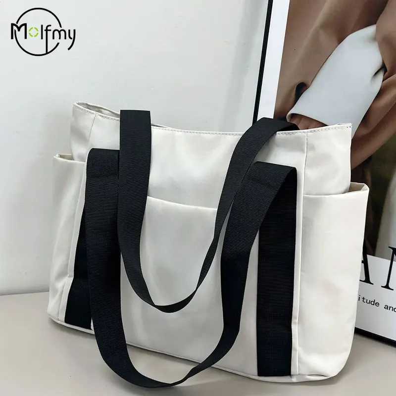 Womens Bag Designer Luxury Bag Nylon Commuting Shoulder Handbag Solid Color Tote Bag Mommy Large Capacity Vacation Handbag 2025W251028