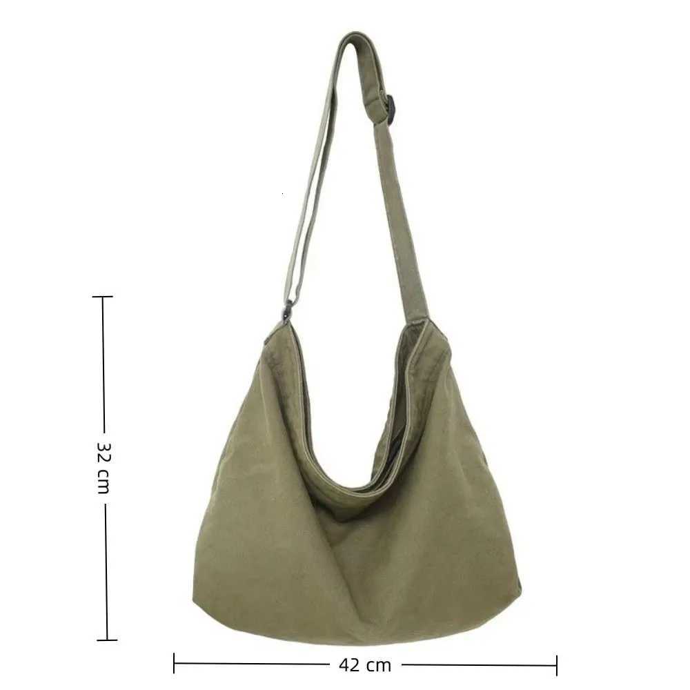 Womens Shoulder Bag Large Capacity Crossbody Bag for Woman 2025 New in Cotton Fashion Korean Female Student School Bag HandbagW251028